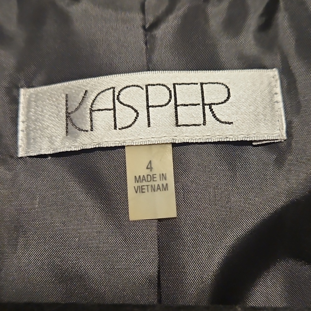 Kasper Patterned One Button Blazer - Picture 6 of 8